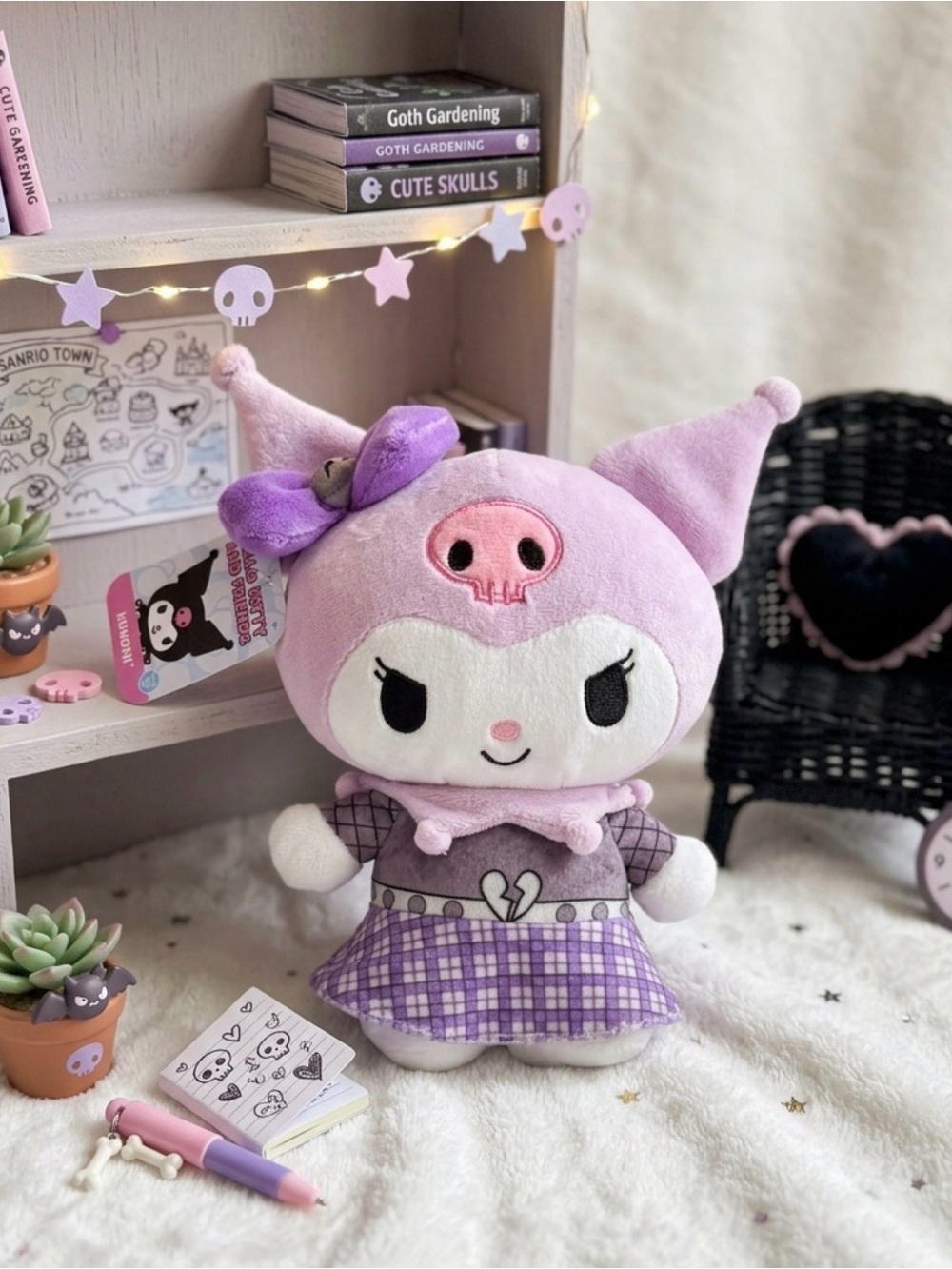💜 Kuromi Plush Doll - Purple and Pink Cute and Soft 🩷